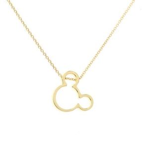 Gold Colored Open Mouse Head Necklace Casual  Fashion Costume Jewelry NEW